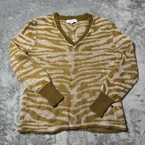 SCALPERS Womens Wool/Alpaca Blend Zebra Pront Longsleeve‎ Size Small